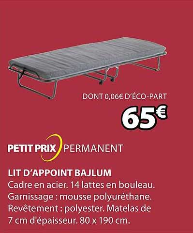 lit d'appoint bajlum