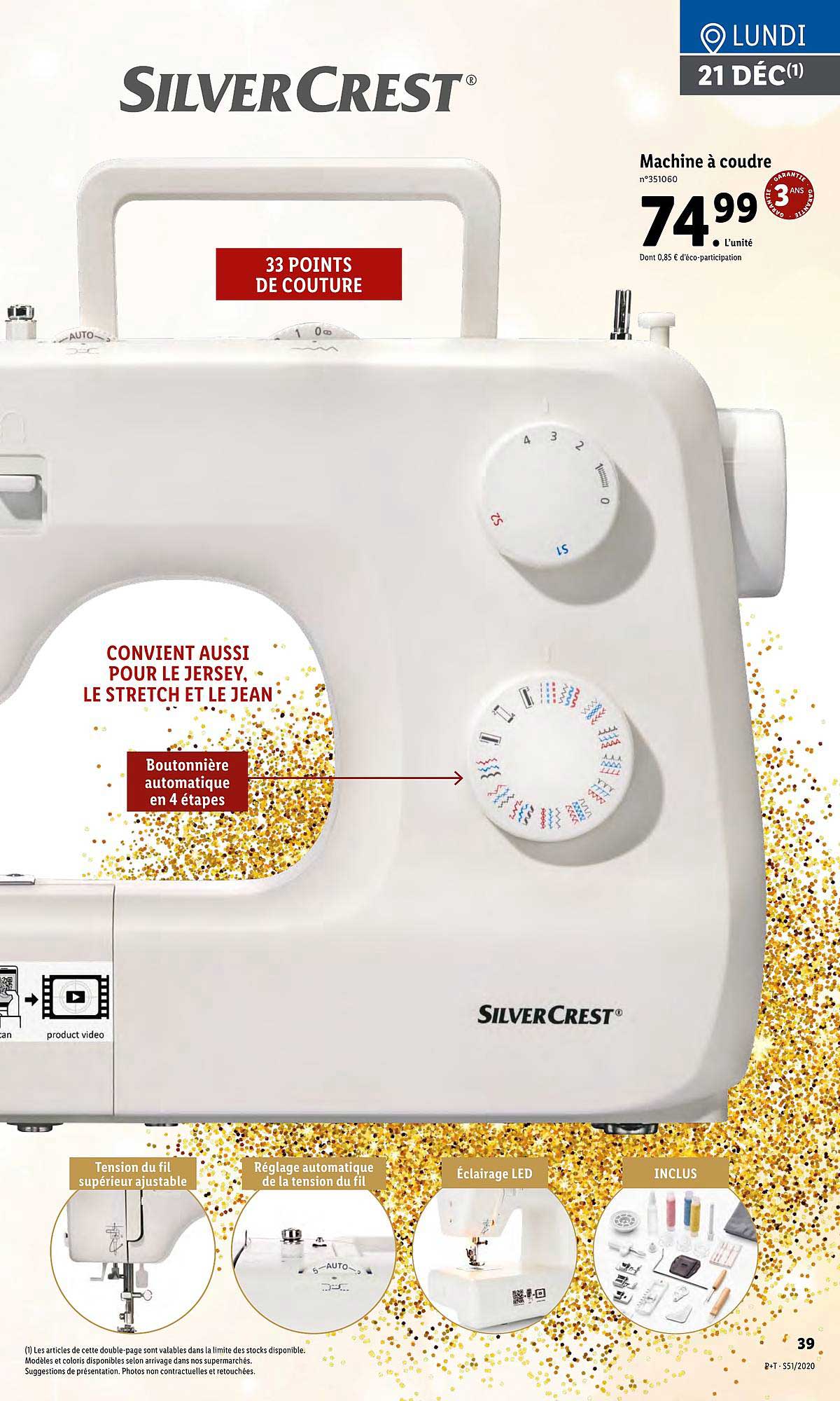 machine à coudre silver crest
