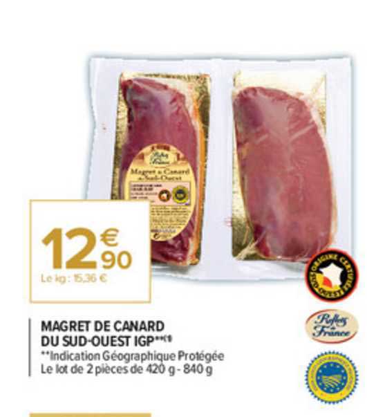 magret de canard du sud-ouest igp