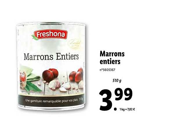 Marrons Entiers Freshona