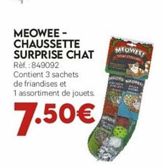 meowee - chaussette surprise chat