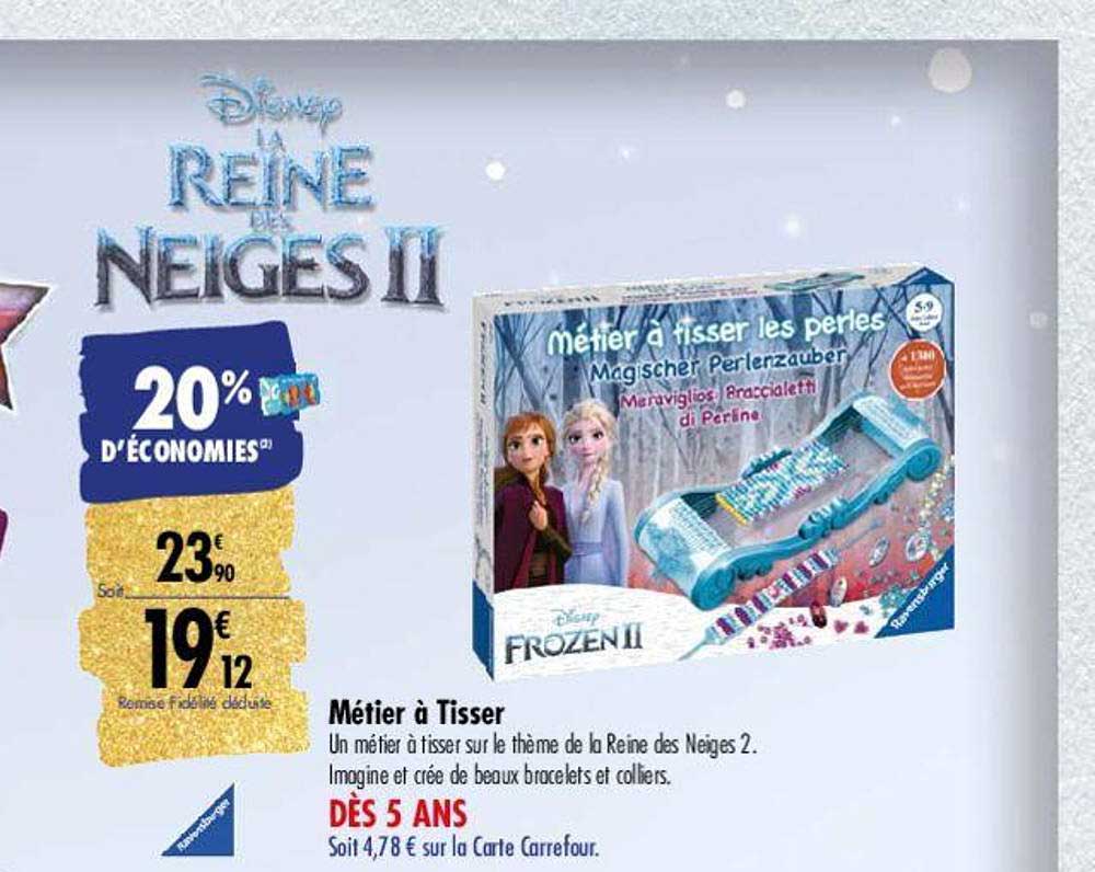 métier à tisser disney la reine des neiges ii