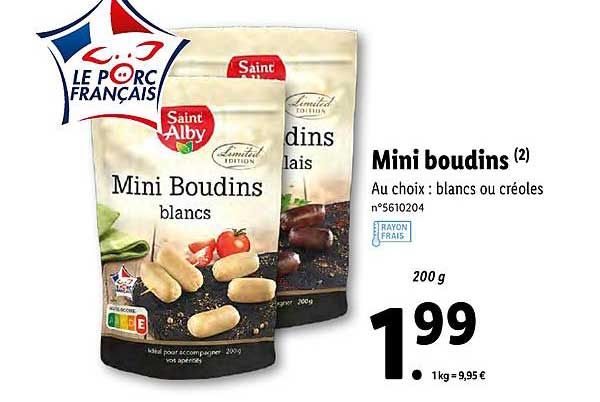 mini boudins saint alby