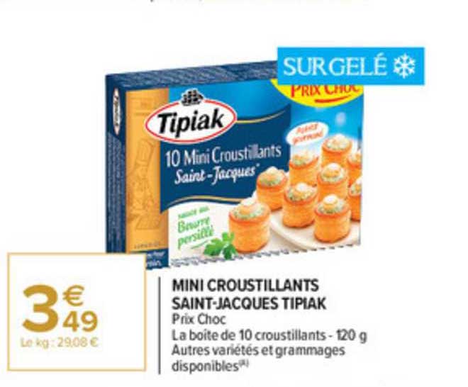 mini croustillants saint-jacques tipiak
