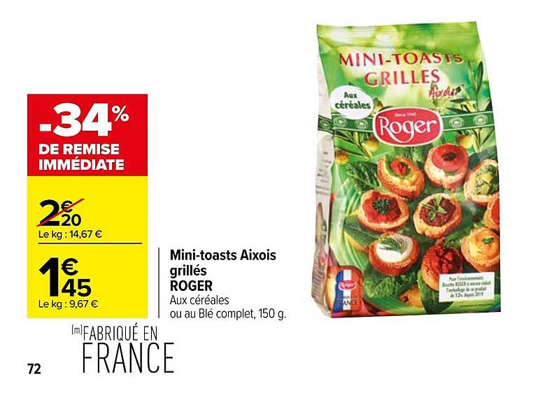 mini-toasts aixois grillés roger