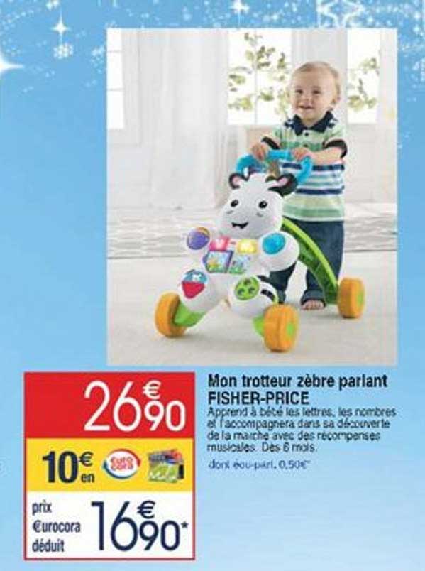 mon trotteur zèbre parlant fisher-price