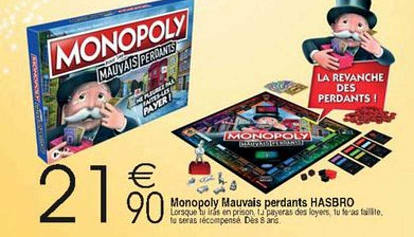 monopoly mauvais perdants hasbro