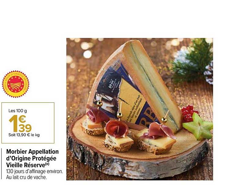 morbier appellation d'origine protégée vieille réserve