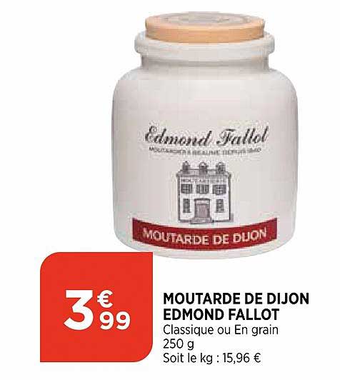 moutarde de dijon edmond fallot