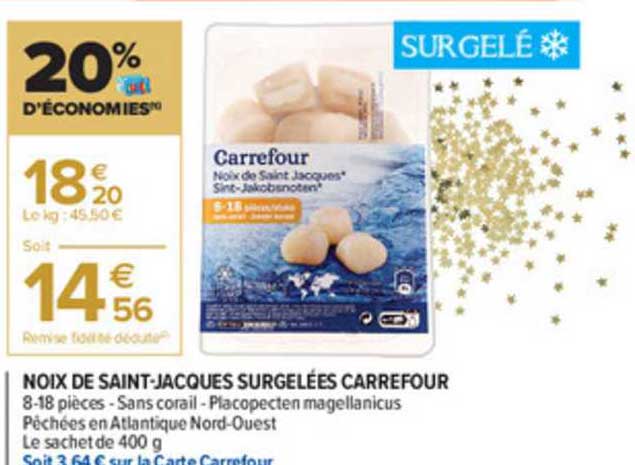 Noix De Saint-jacques Surgelées Carrefour
