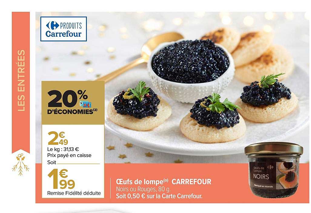 œufs de lompe carrefour
