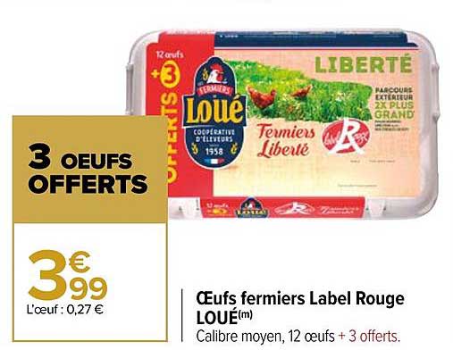 œufs Fermiers Label Rouge Loué