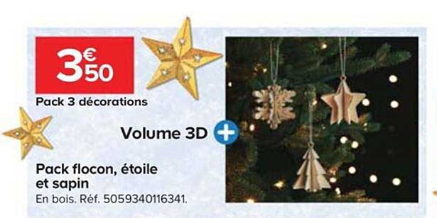 Pack Flocon, étoile Et Sapin