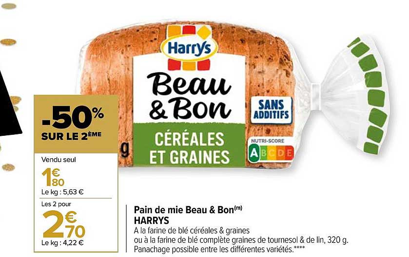 pain de mie beau & bon harrys