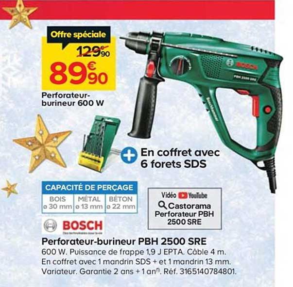 perforateur burineur pbh 2500 sre