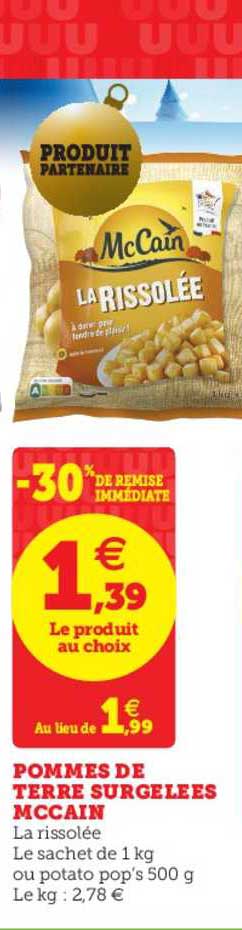 Pomme De Terre Surgelées Mccain