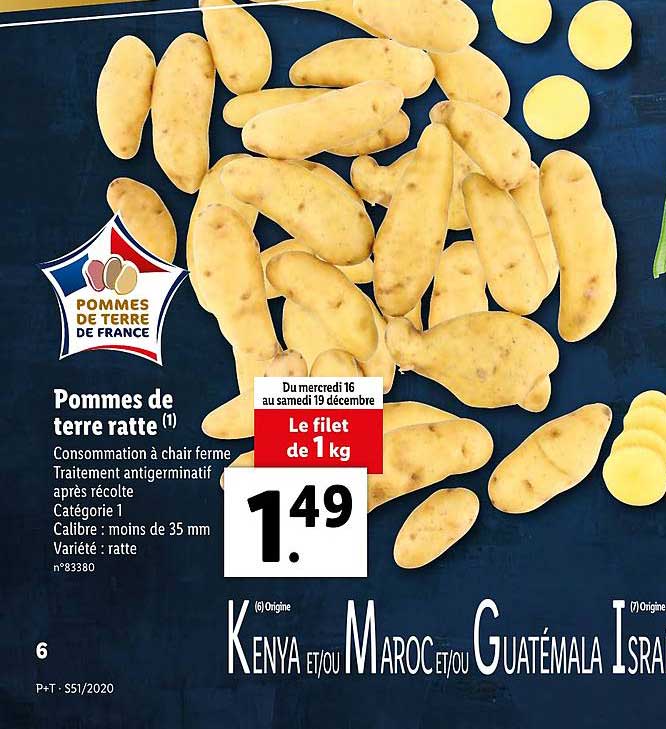 pommes de terre ratte