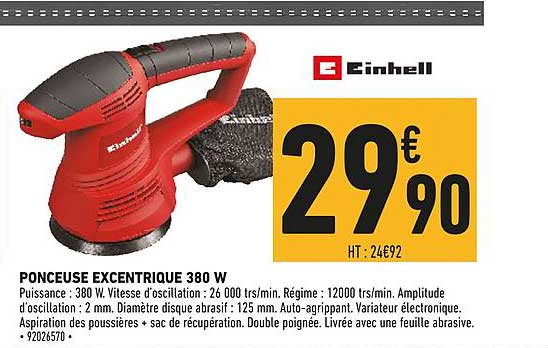 ponceuse excentrique 380 w