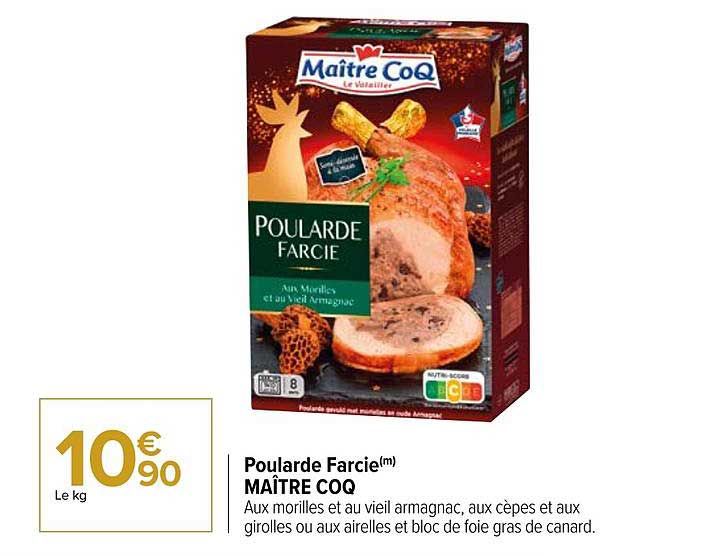poularde farcie maître coq