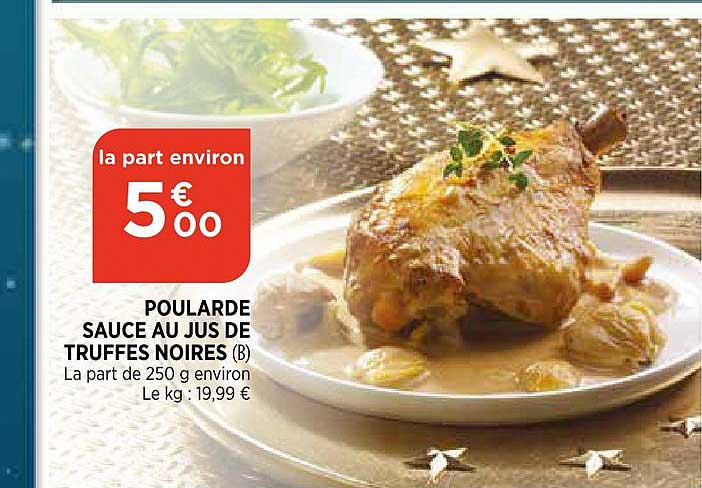 poularde sauce au jus de truffes noires