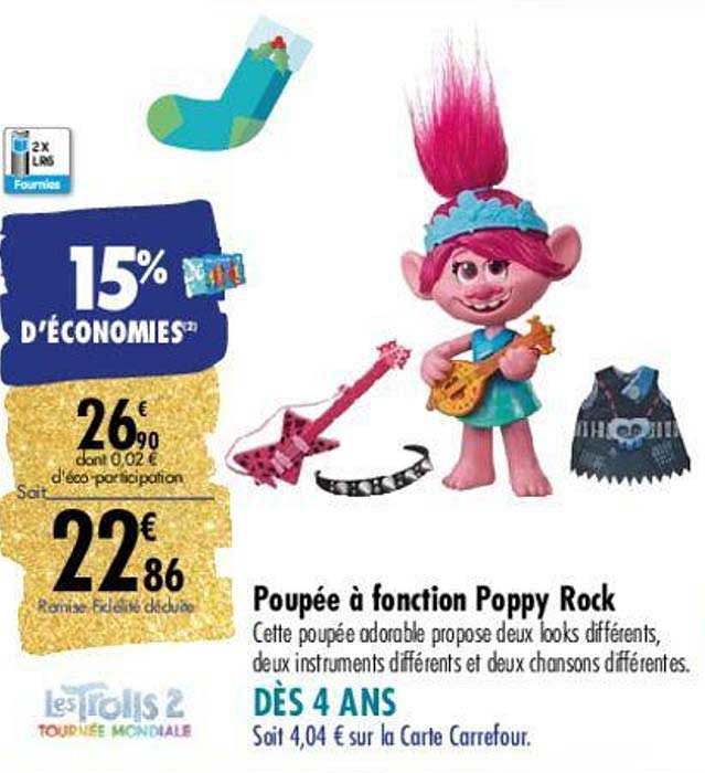 poupée à fonction poppy rock