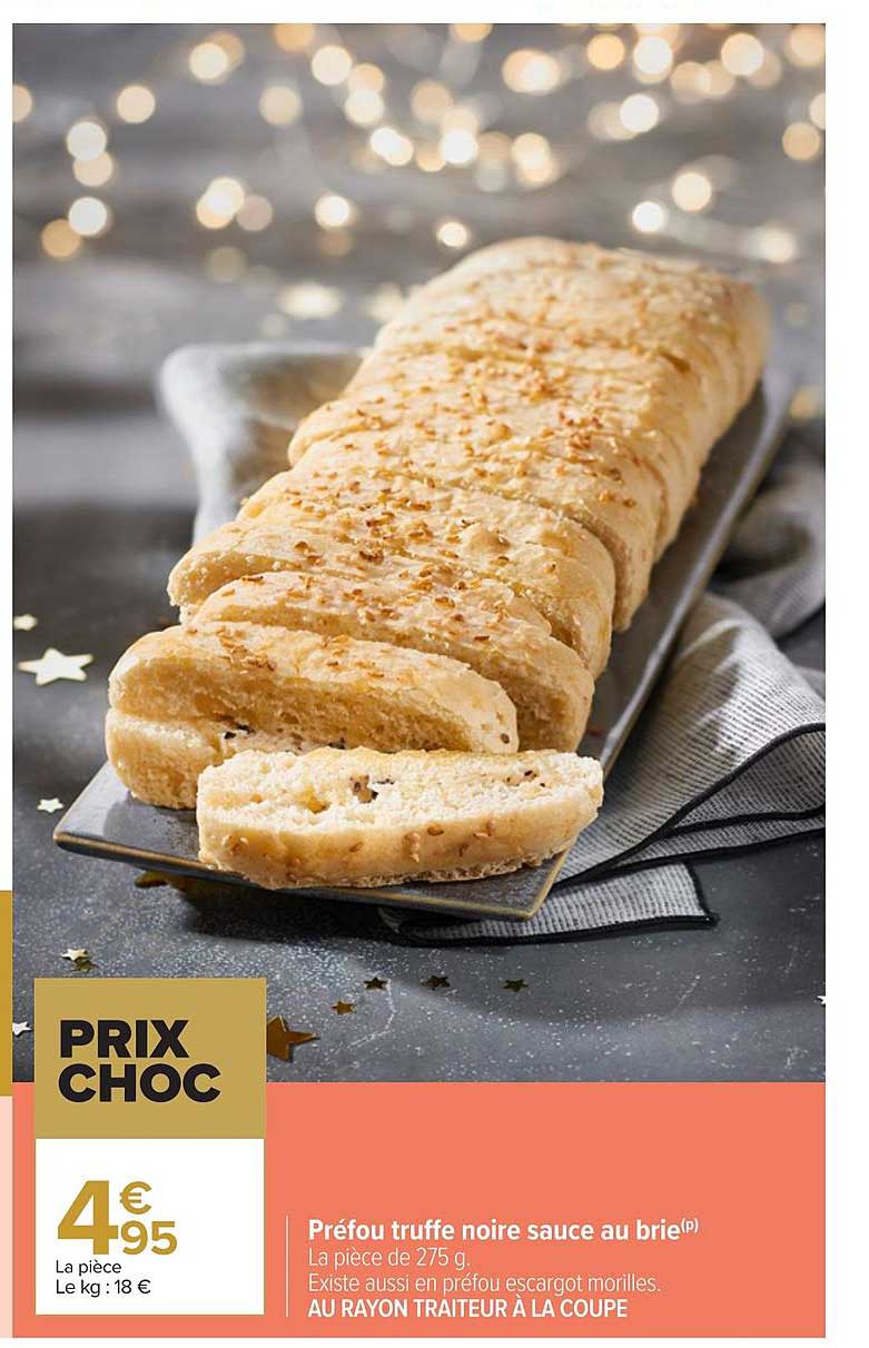 Préfou Truffe Noire Sauce Au Brie