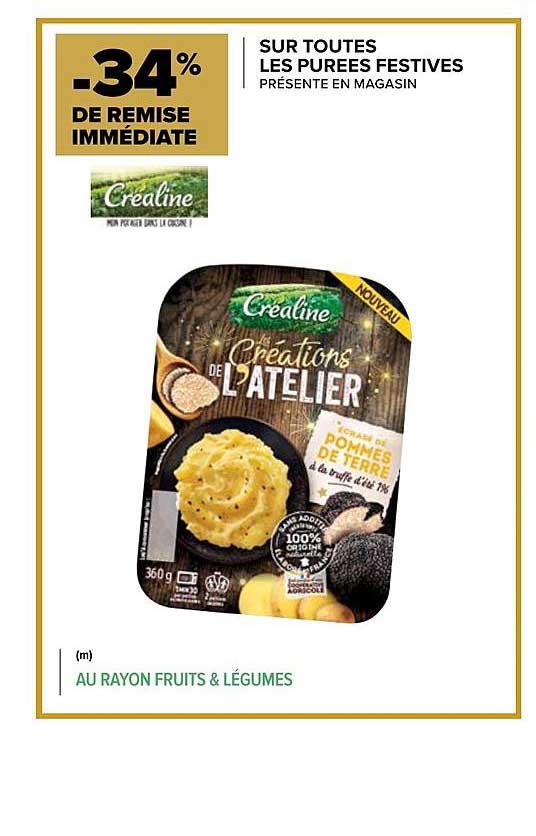 purées festives créaline