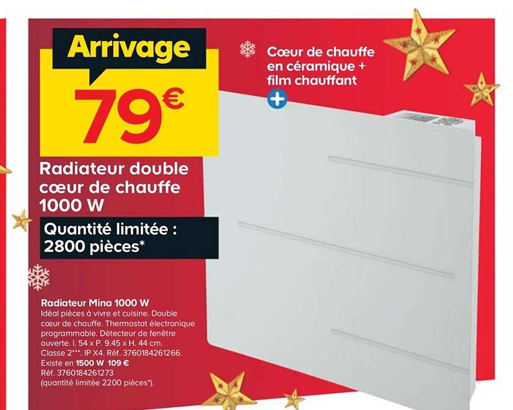 radiateur mina 1000 w