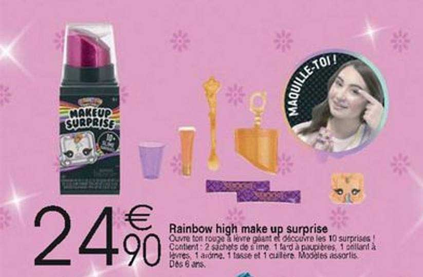 rainbow high make up surprise