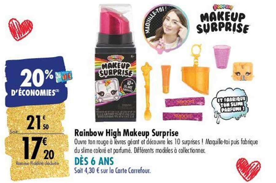 rainbow high makeup surprise
