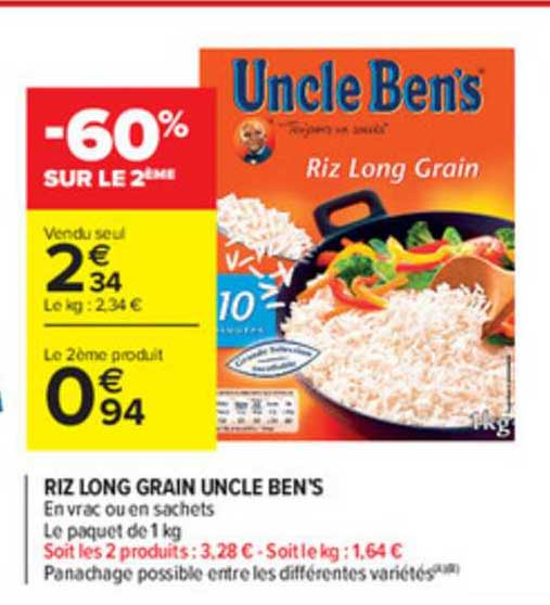 riz long grain uncle ben's