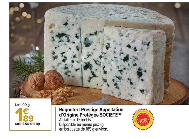 roquefort prestige appellation d'origine protégée société
