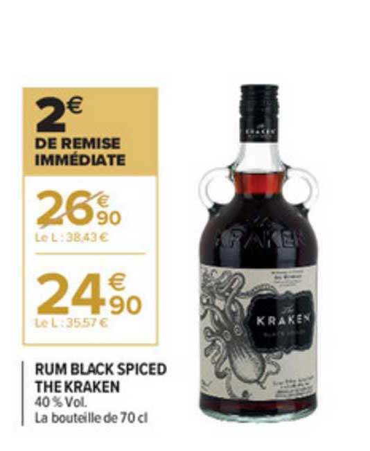rum black spiced the kraken