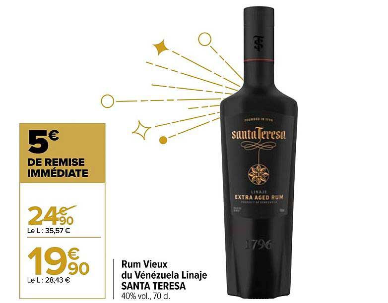 rum vieux du vénézuela linaje santa teresa