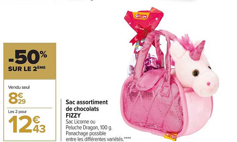 Sac Assortiment De Chocolats Fizzy