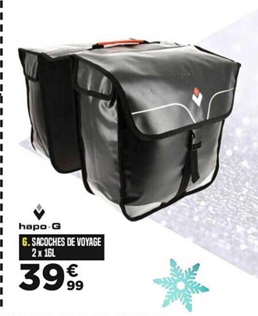 sacoches de voyage 2x 16l hapo g