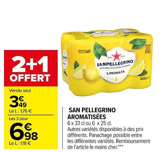 san pellegrino aromatisées