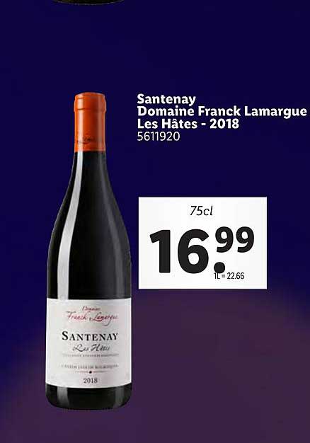 santenay domaine franck lamargue les hâtes - 2018
