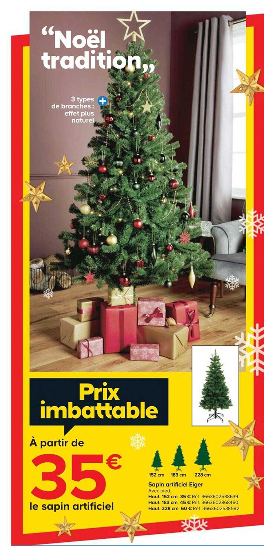 sapin artificiel eiger