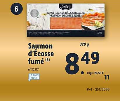 saumon d'écosse fumé deluxe