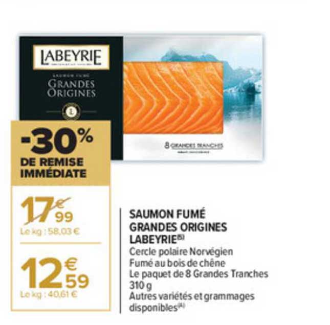saumon fumé grandes origines labeyrie