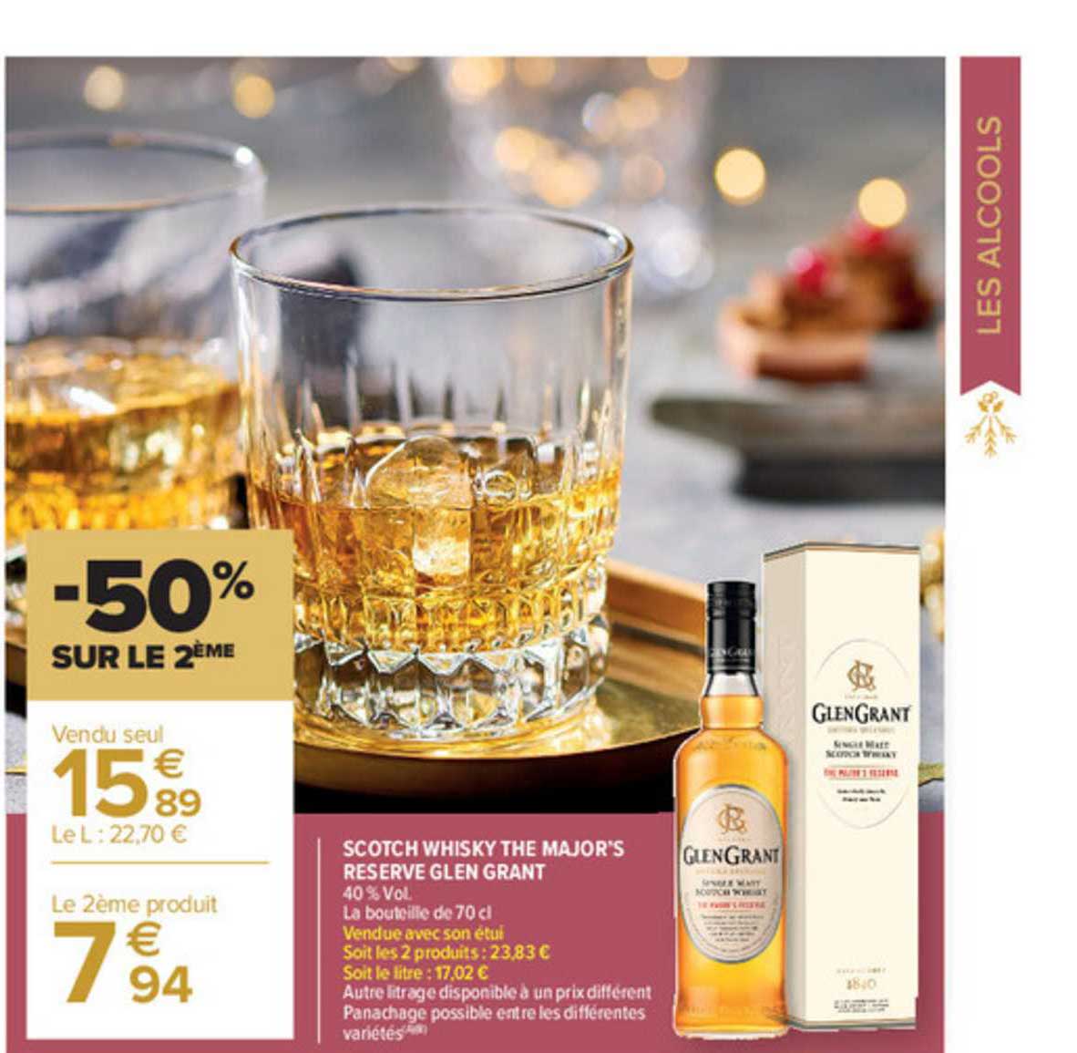 scotch whisky the major's reserve glen grand