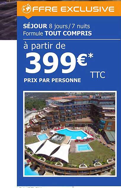 séjour 8 jours - 7 nuits