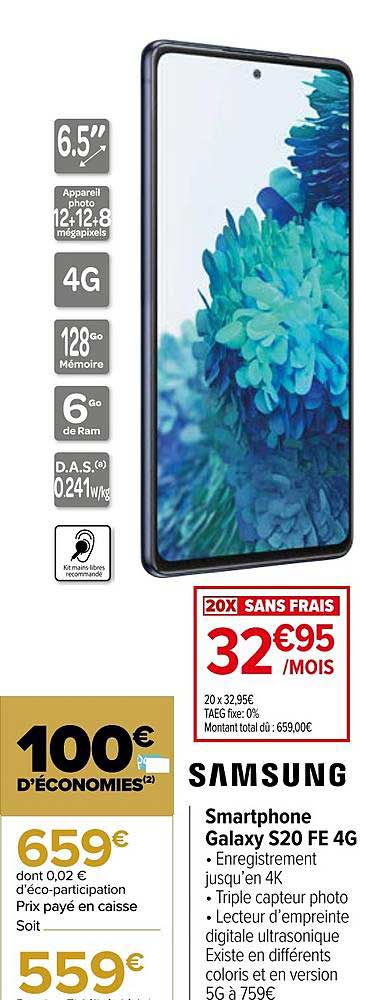 Smartphone Galaxy S20 Fe 4g Samsung