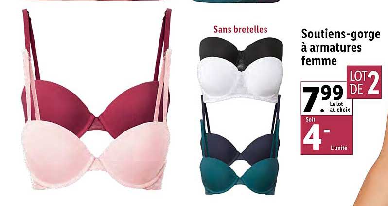 soutien-gorge à armatures femme