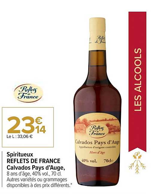 spiritueux reflets de france calvados pays d'auge