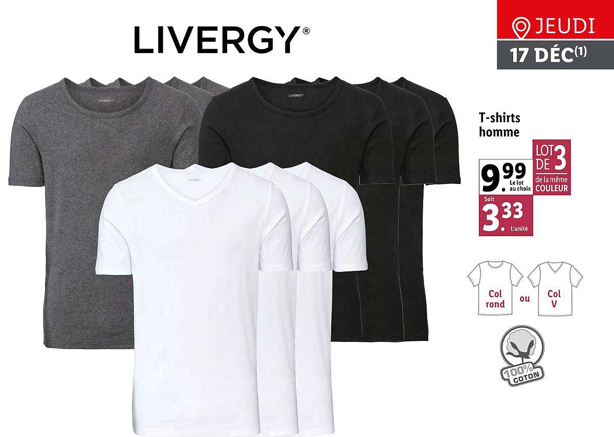 t-shirts homme livergy