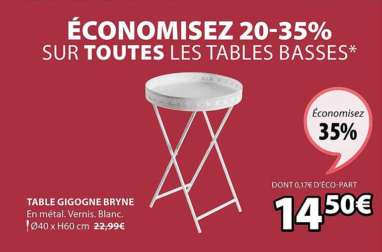 table gigogne bryne