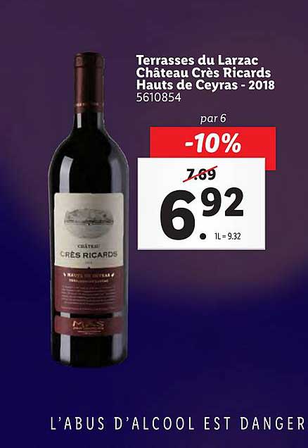 terrasses du larzac château crès ricards hauts de ceyras - 2018