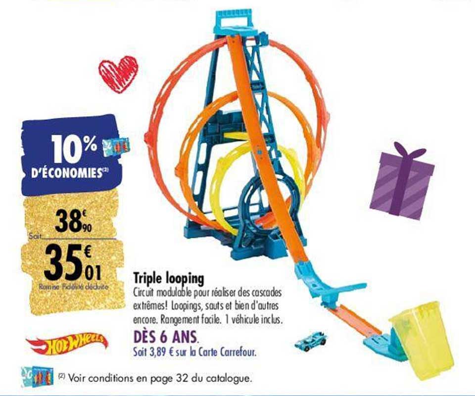 triple looping hot wheels